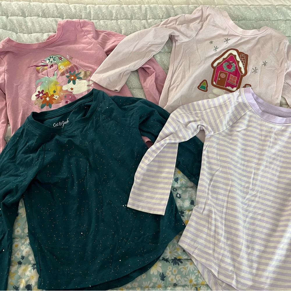 Cat & Jack 4pc Long Sleeve Shirts